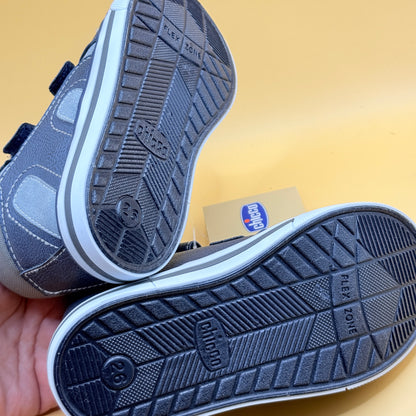 Chicco Kids’ Navy Double-Strap Ankle Sneakers – Size 26 / 8.5US