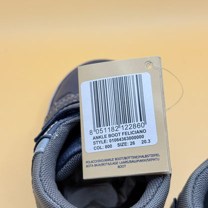 Chicco Kids’ Navy Double-Strap Ankle Sneakers – Size 26 / 8.5US