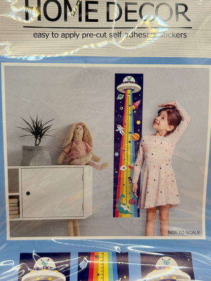 Home Decor Space Height Chart Wall Sticker