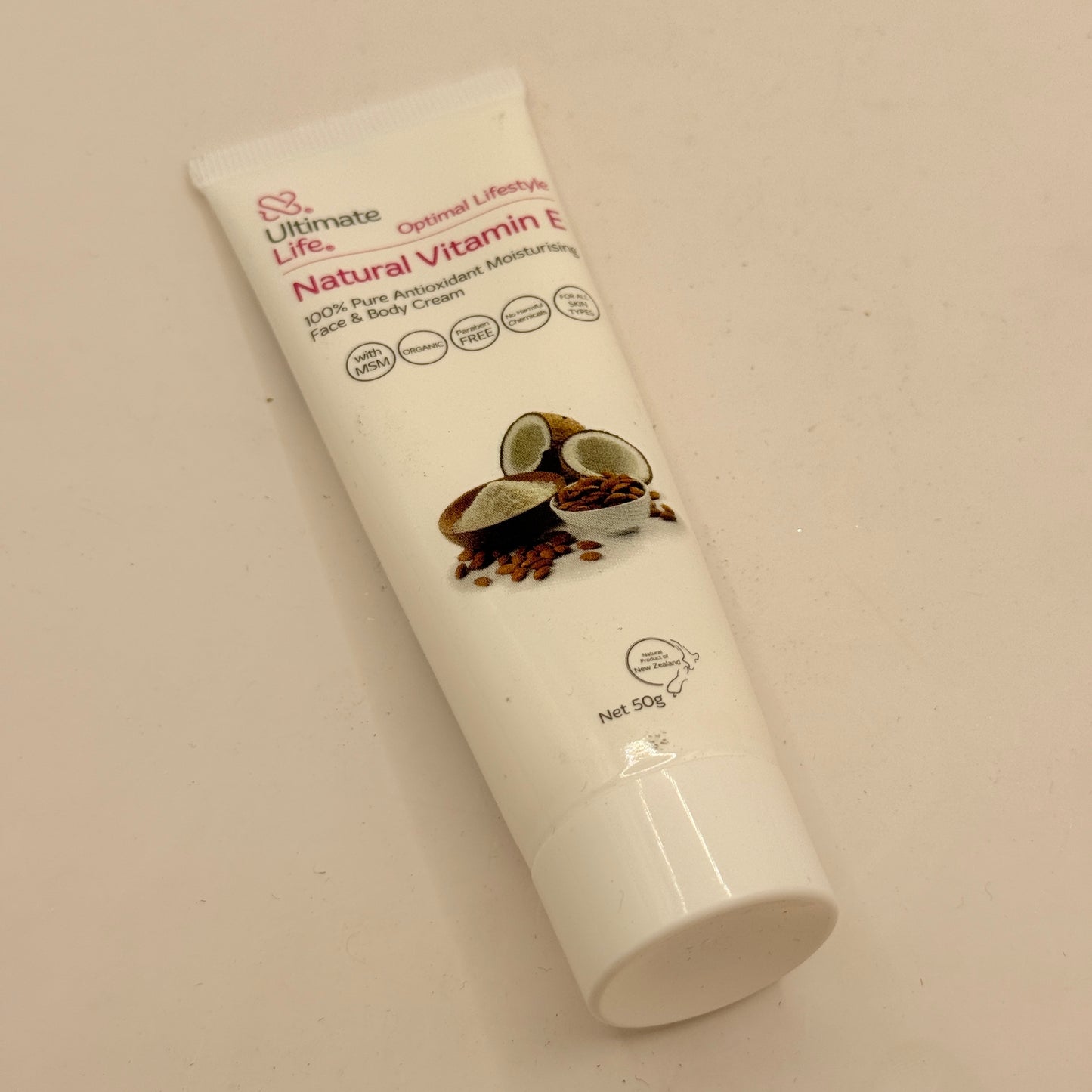 Ultimate Life Natural Vitamin E Cream – 50g