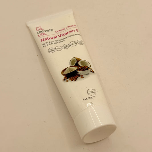 Ultimate Life Natural Vitamin E Cream – 50g
