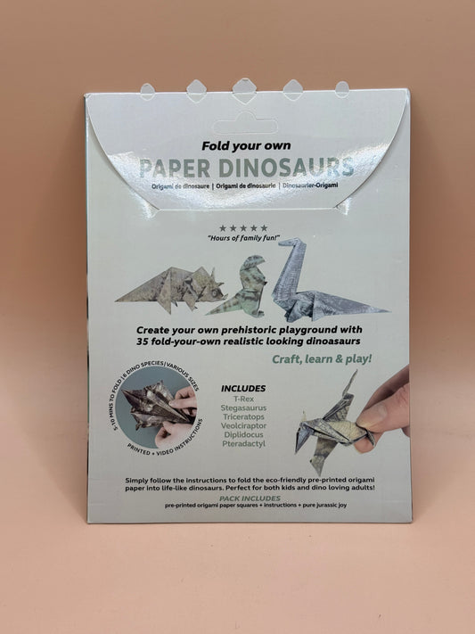 Paper Dinos Origami Dinosaur Craft Kit