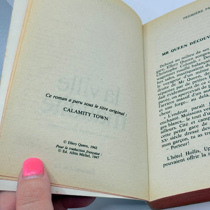 La Ville Maudite by Ellery Queen (French) 1947