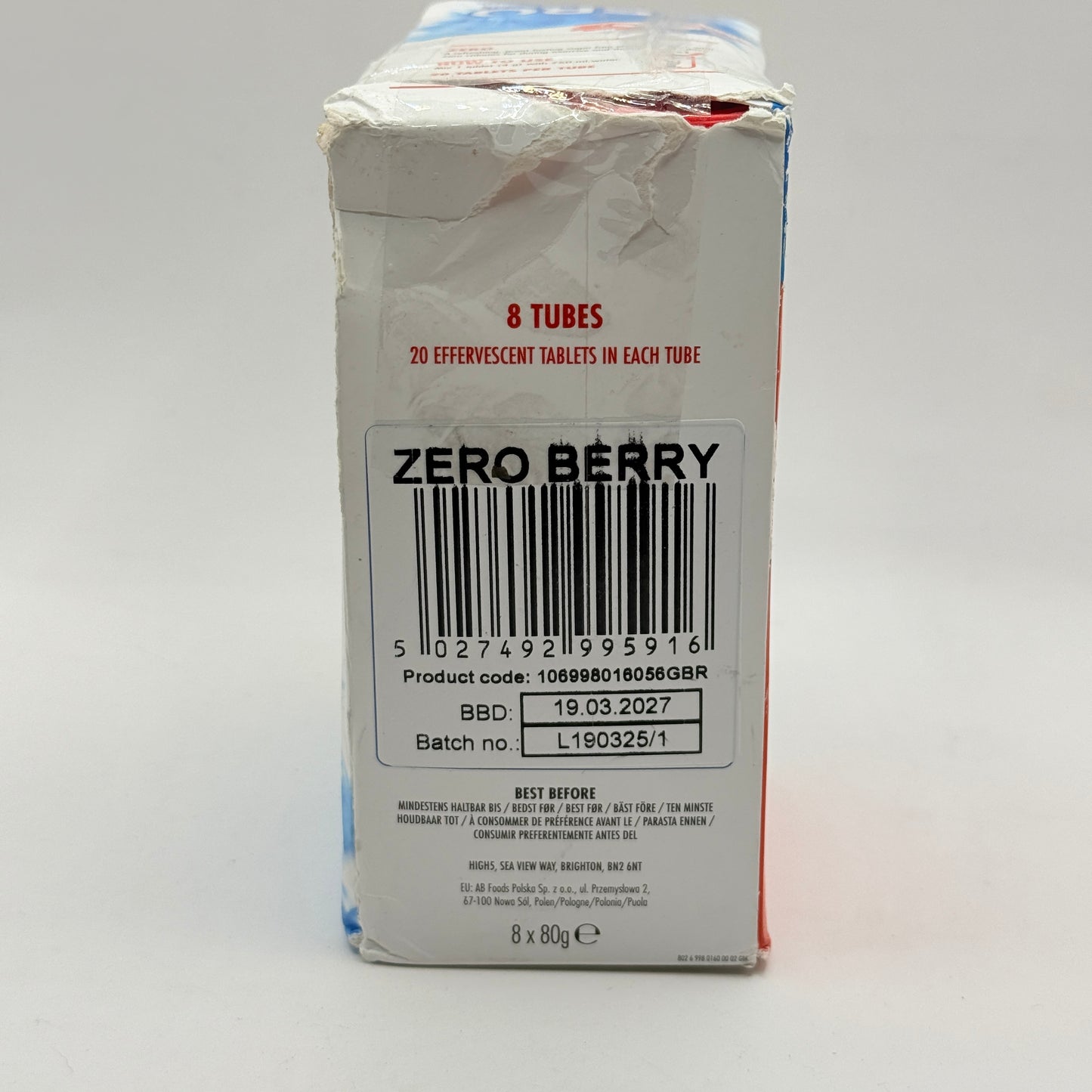 High5 Zero Electrolyte Sports Drink Tablets – Zero Berry 8-Pack