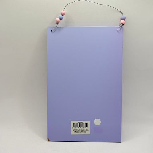 Purple Glitter Fairy To-Do List Plaque