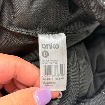 Anko Halloween Cat Plush Head Costume Hat – Black Glitter