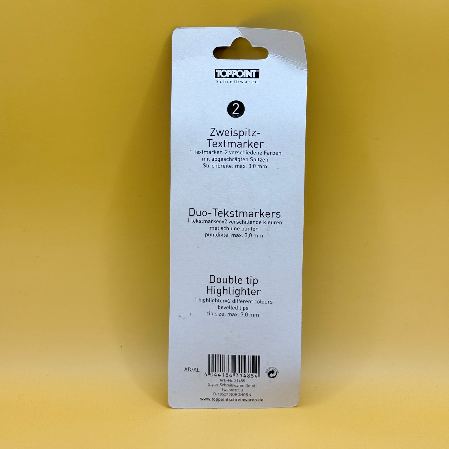 TopPoint Dual-Tip Highlighters 2 Pack