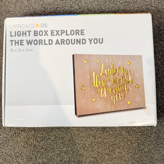 Living & Co Kids Light Box Explore The World Around You