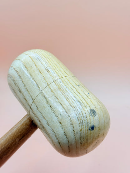 Wooden Mallet Hammer Tool with Rounded Head