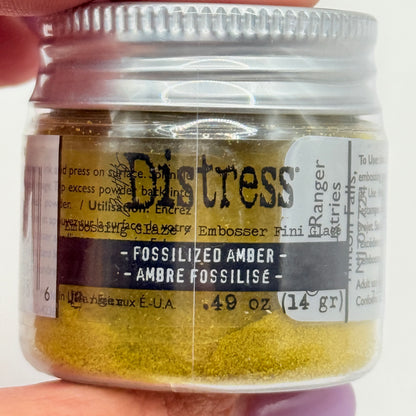 Tim Holtz Distress Embossing Glaze – Fossilized Amber 14g