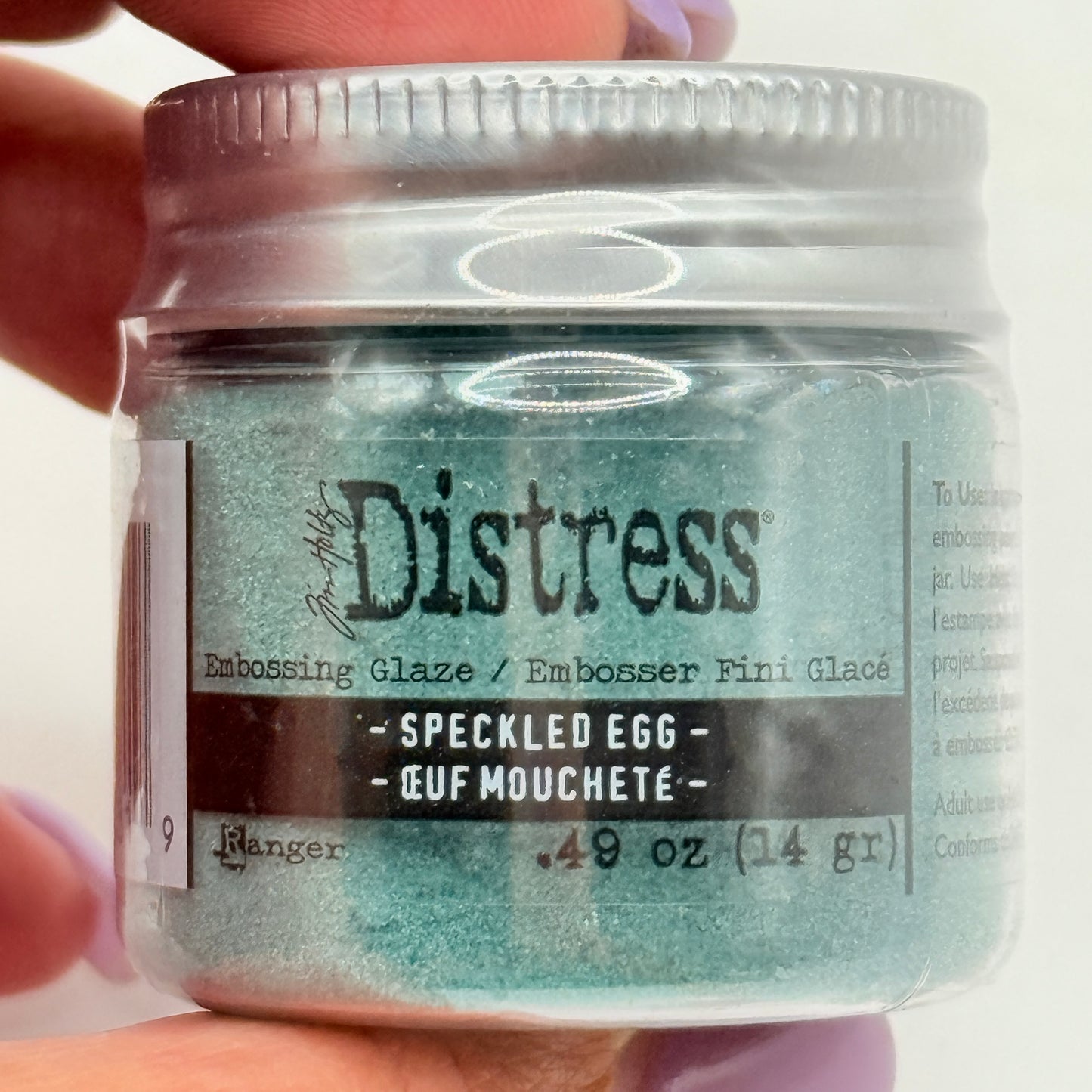 Tim Holtz Distress Embossing Glaze – Speckled Egg 14g