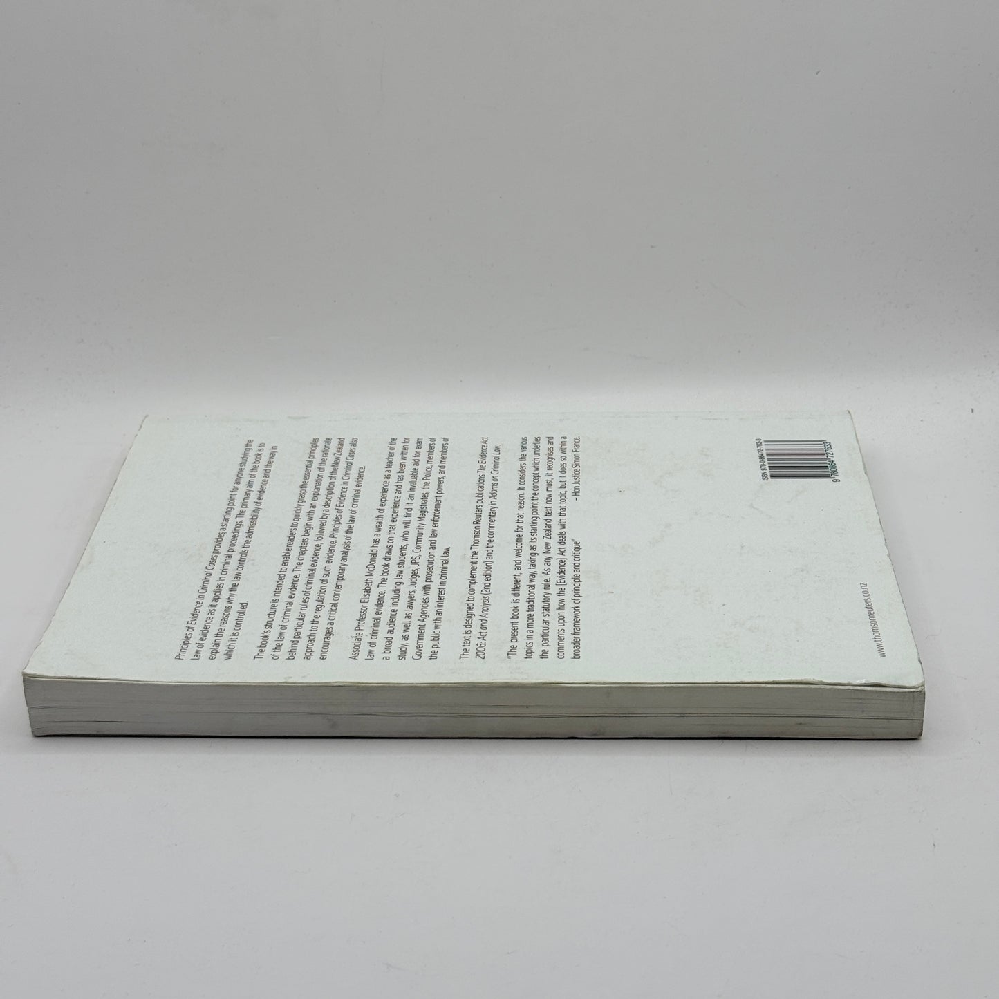 Principles of Evidence in Criminal Cases by Elisabeth McDonald