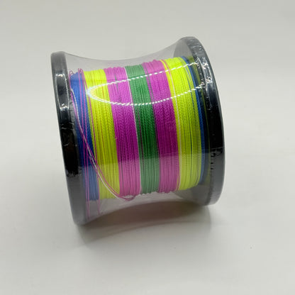 GL Super Power Spider PE Braided Fishing Line 500m – 50LB Multi-Colour