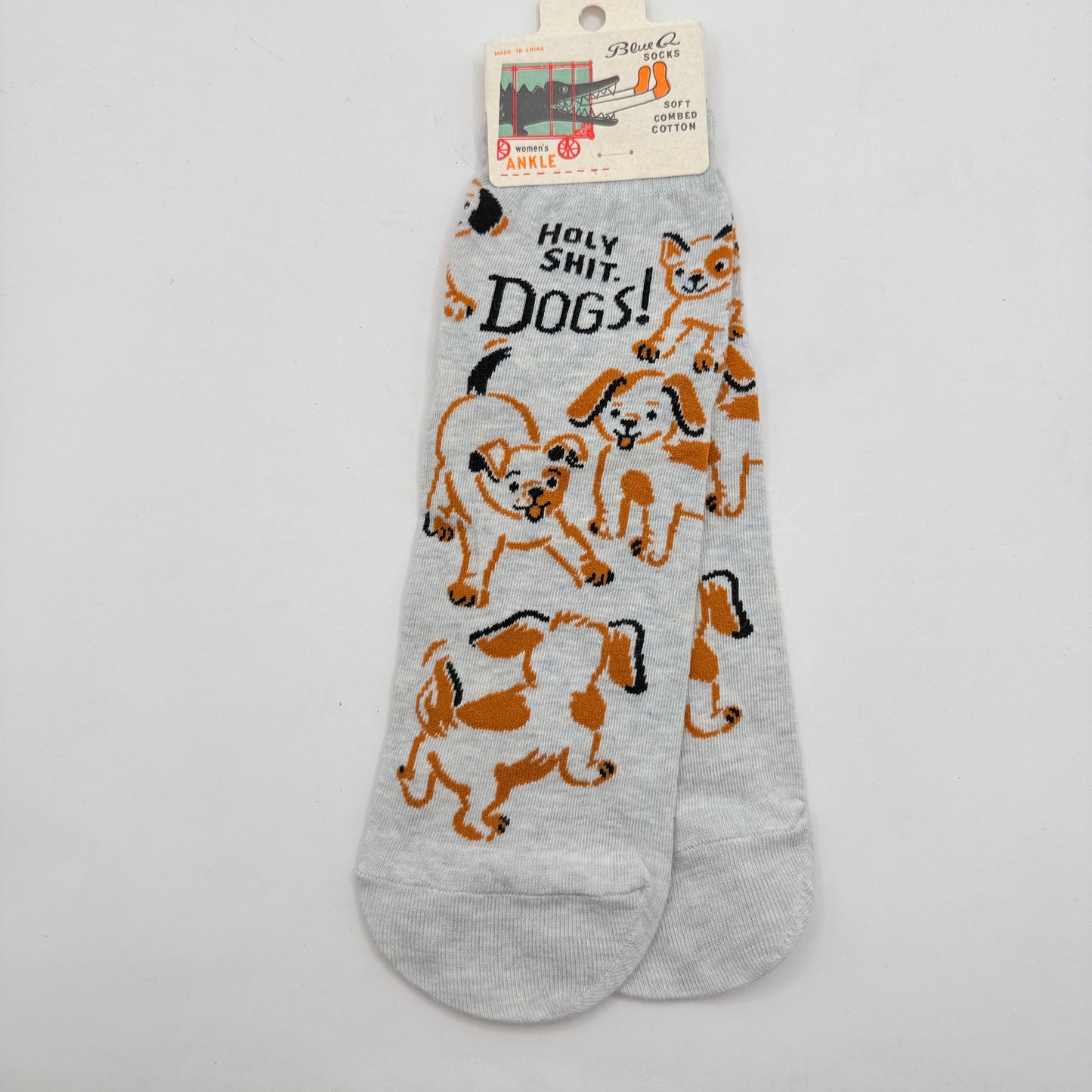 Blue Q Holy Sh*t Dogs Ankle Socks -  Women’s 5–10