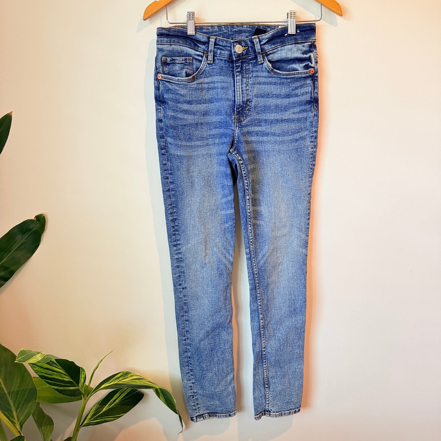 H&M Skinny Fit Blue Denim Jeans – 40