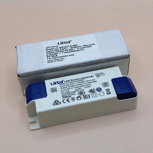 LiFud LF-GIF022YA-600 LED Driver 20W 500mA