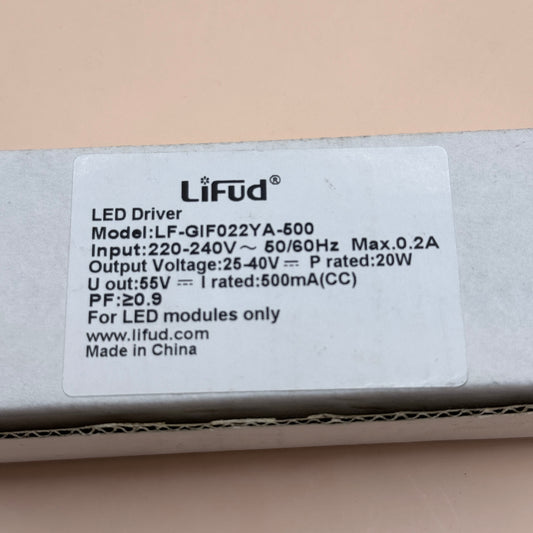 LiFud LF-GIF022YA-600 LED Driver 20W 500mA