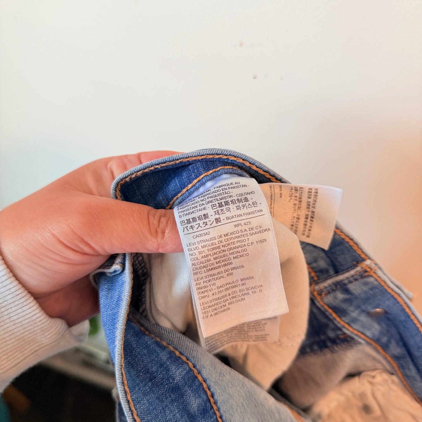 Levi’s Mile High Super Skinny Blue Denim Jeans – W31