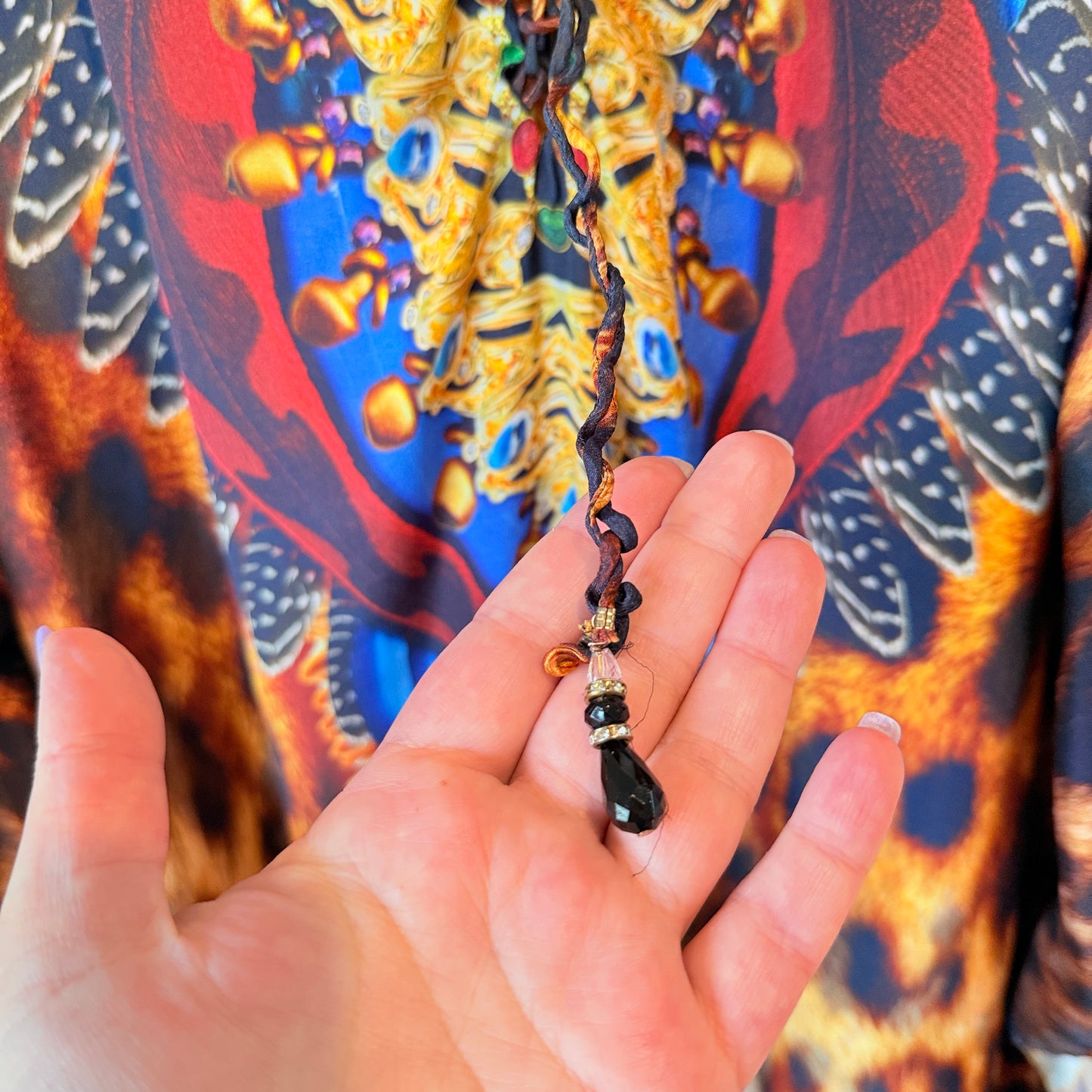 Resort by Augustine Leopard Print Jeweled Kaftan - One Size