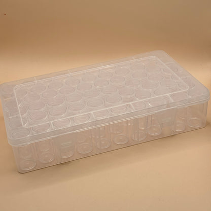 Clear Plastic Tube Storage Box Set (Perfect for Diamond Art etc)