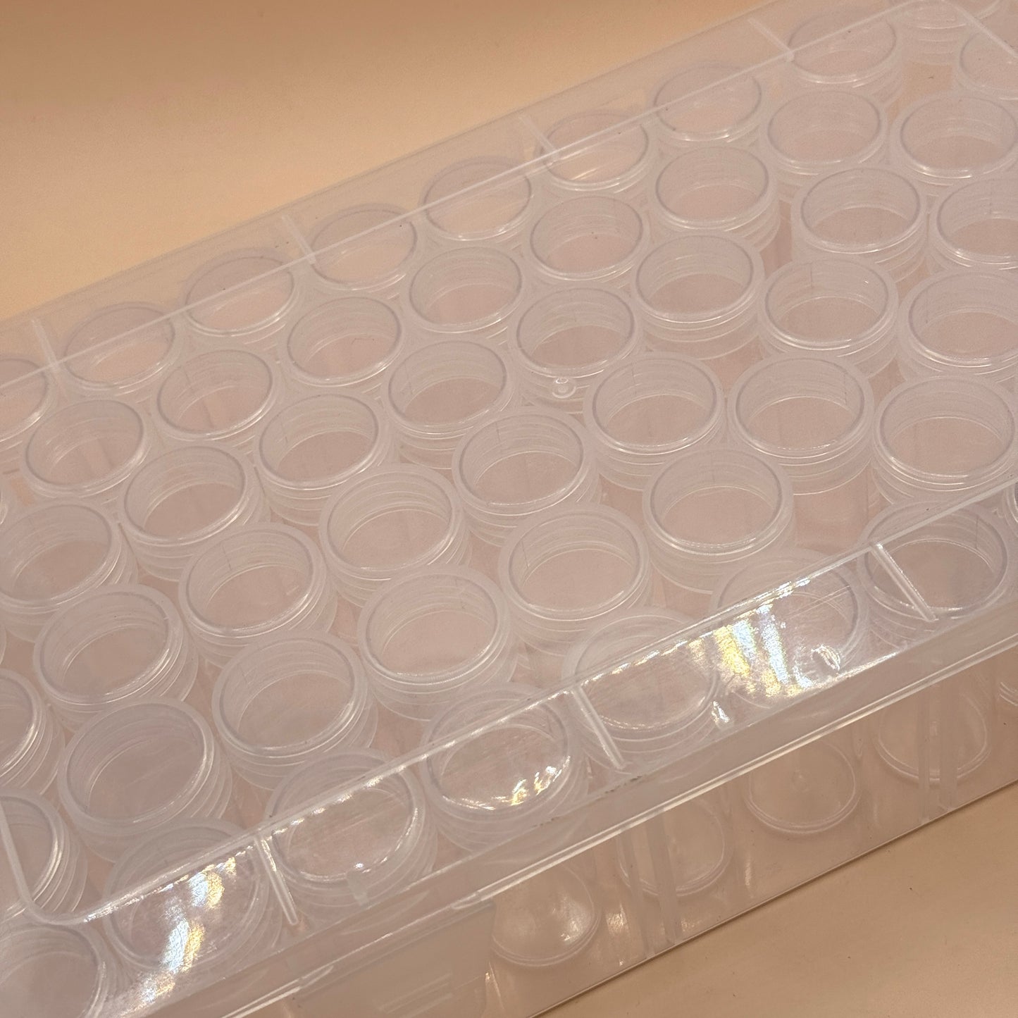 Clear Plastic Tube Storage Box Set (Perfect for Diamond Art etc)
