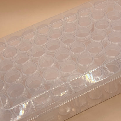 Clear Plastic Tube Storage Box Set (Perfect for Diamond Art etc)