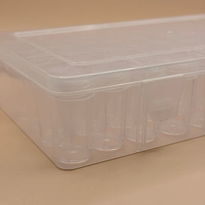 Clear Plastic Tube Storage Box Set (Perfect for Diamond Art etc)
