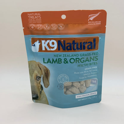 K9 Natural Lamb & Organs Healthy Bites Dog Treats 50g