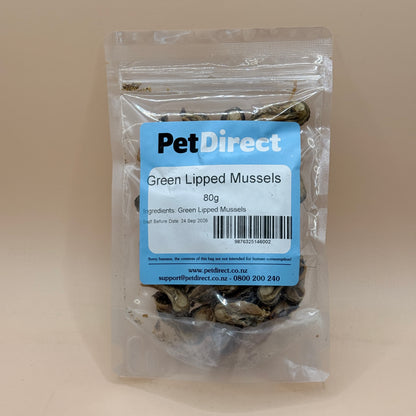 PetDirect Green Lipped Mussels Pet Treats 80g