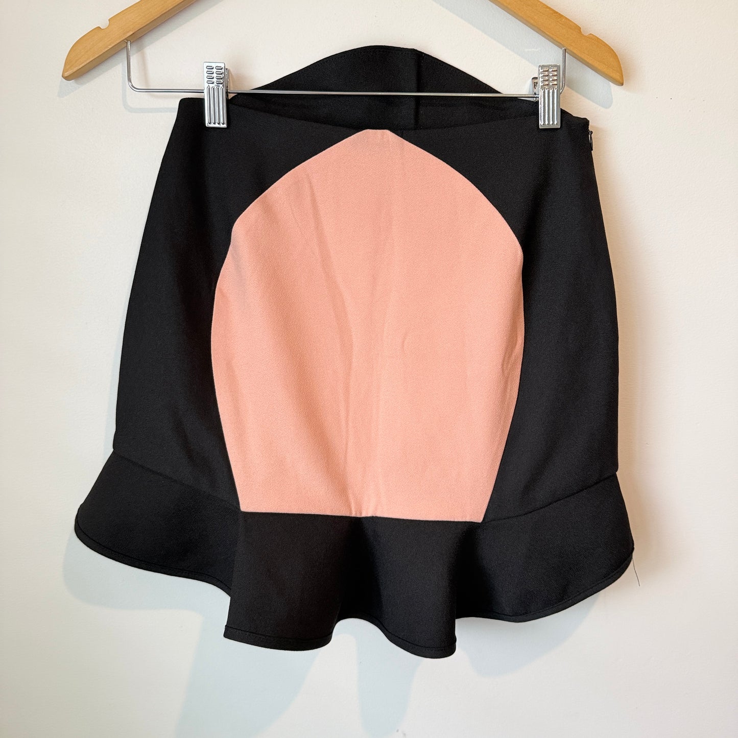 Milin Black and Pink Ruffle Mini Skirt - 8