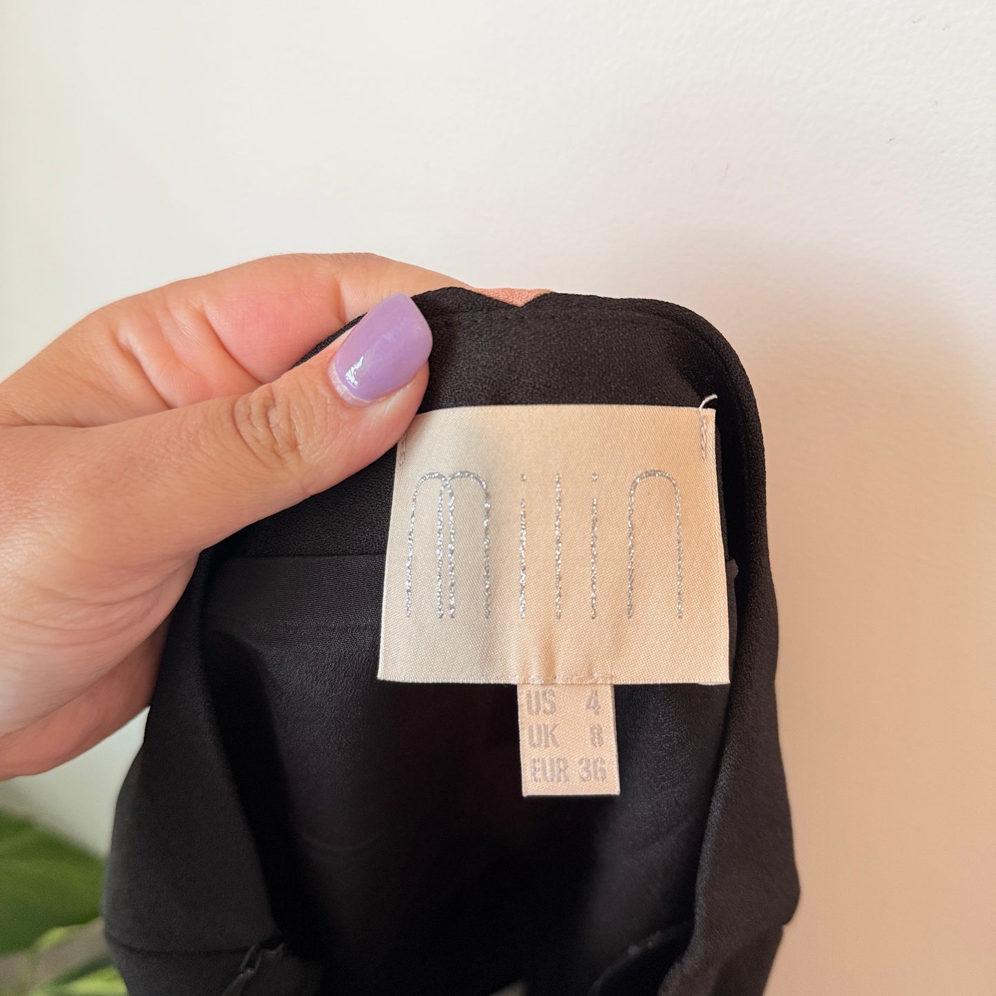 Milin Black and Pink Ruffle Mini Skirt - 8