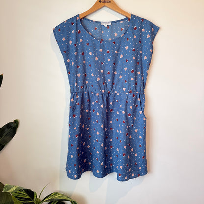 Cotton On Blue Patterned Dress - S