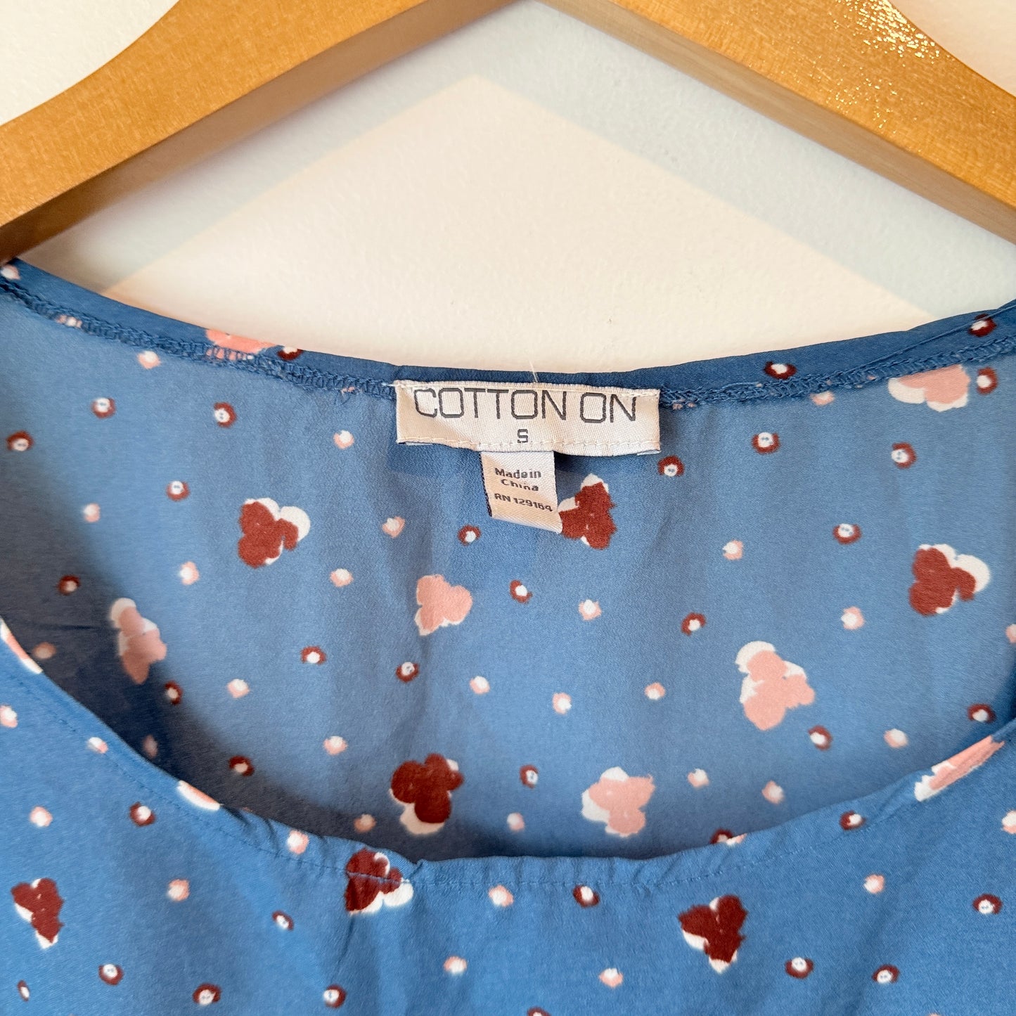 Cotton On Blue Patterned Dress - S