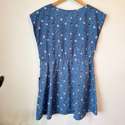 Cotton On Blue Patterned Dress - S