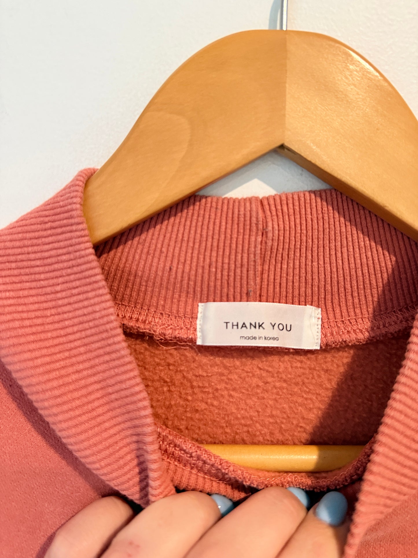 Thank You Size U/Arm to U/Arm 64cm Waist 84cm Sweatshirt