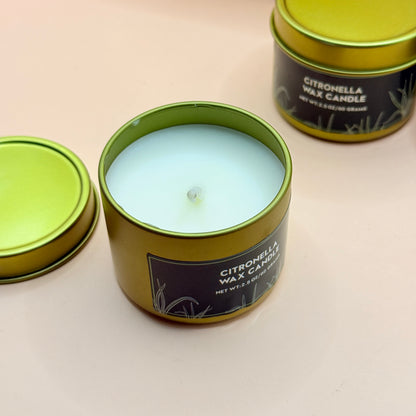 Citronella Candle Set (3 Pack – Outdoor Insect Repellent)