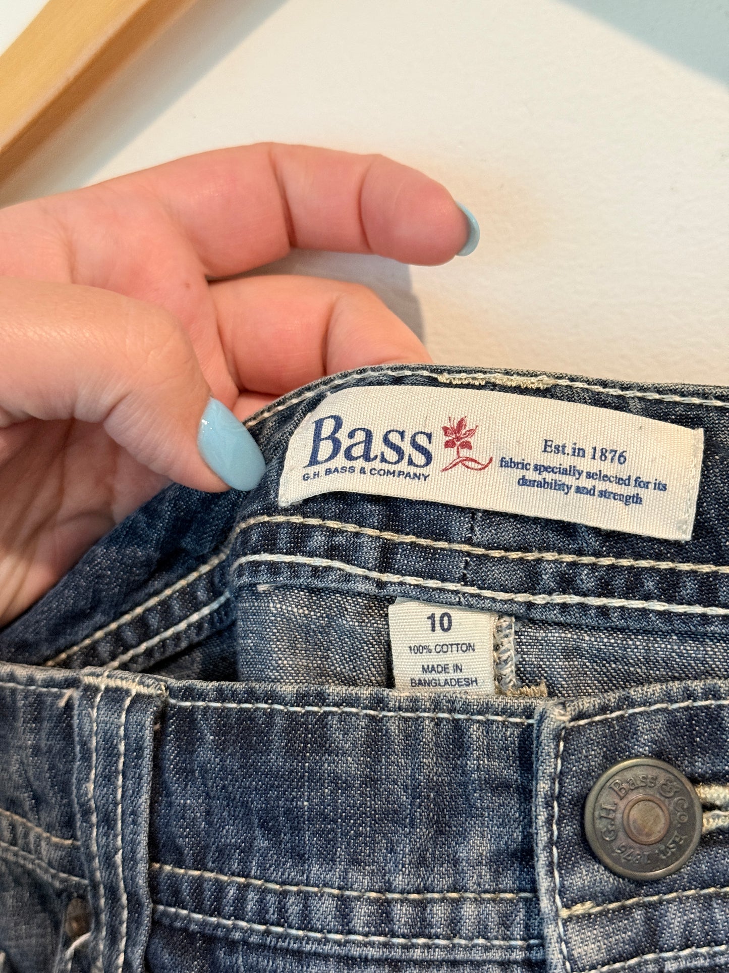 Bass Size 10 Denim Jean Shorts
