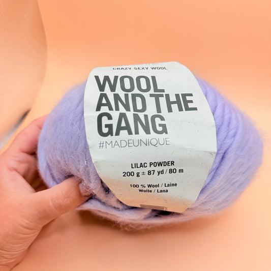 Wool and the Gang Crazy Sexy Wool in Lilac Powder 200g