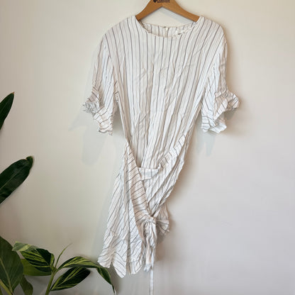 Seed Size 8 White Wrap Dress