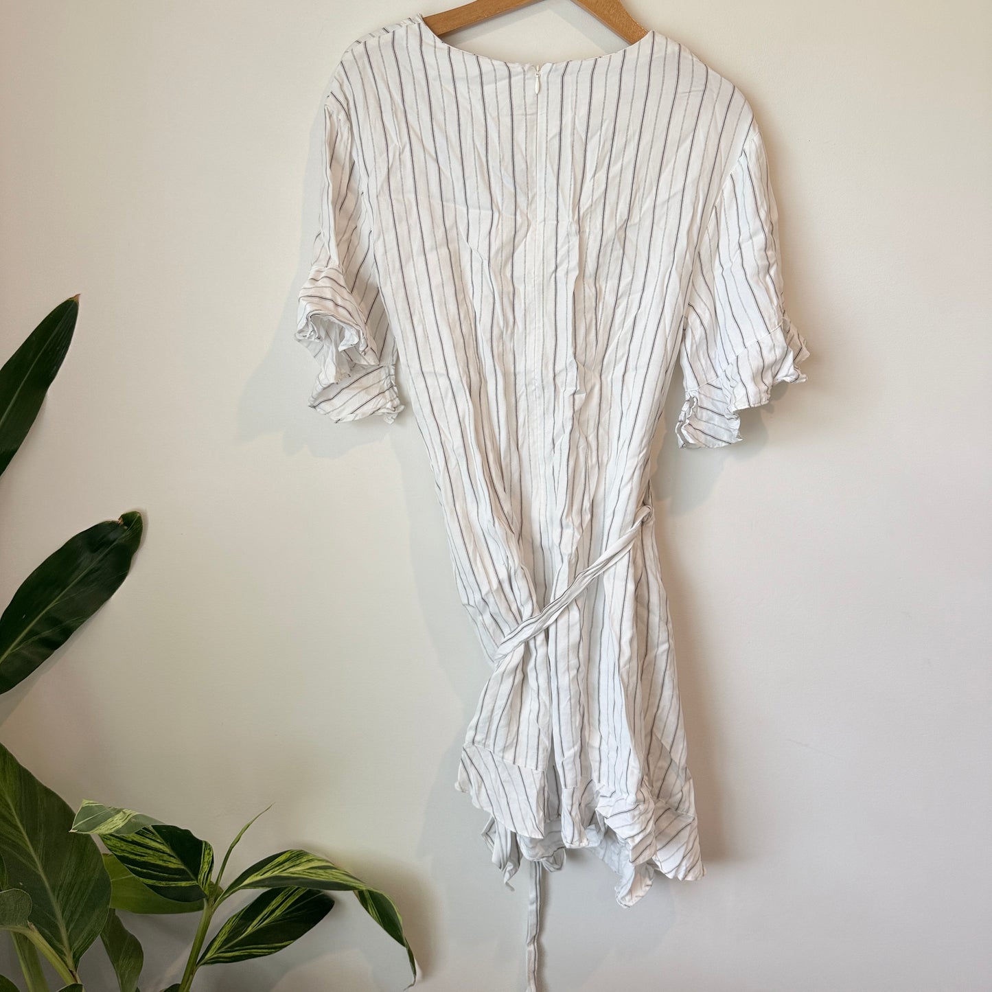 Seed Size 8 White Wrap Dress