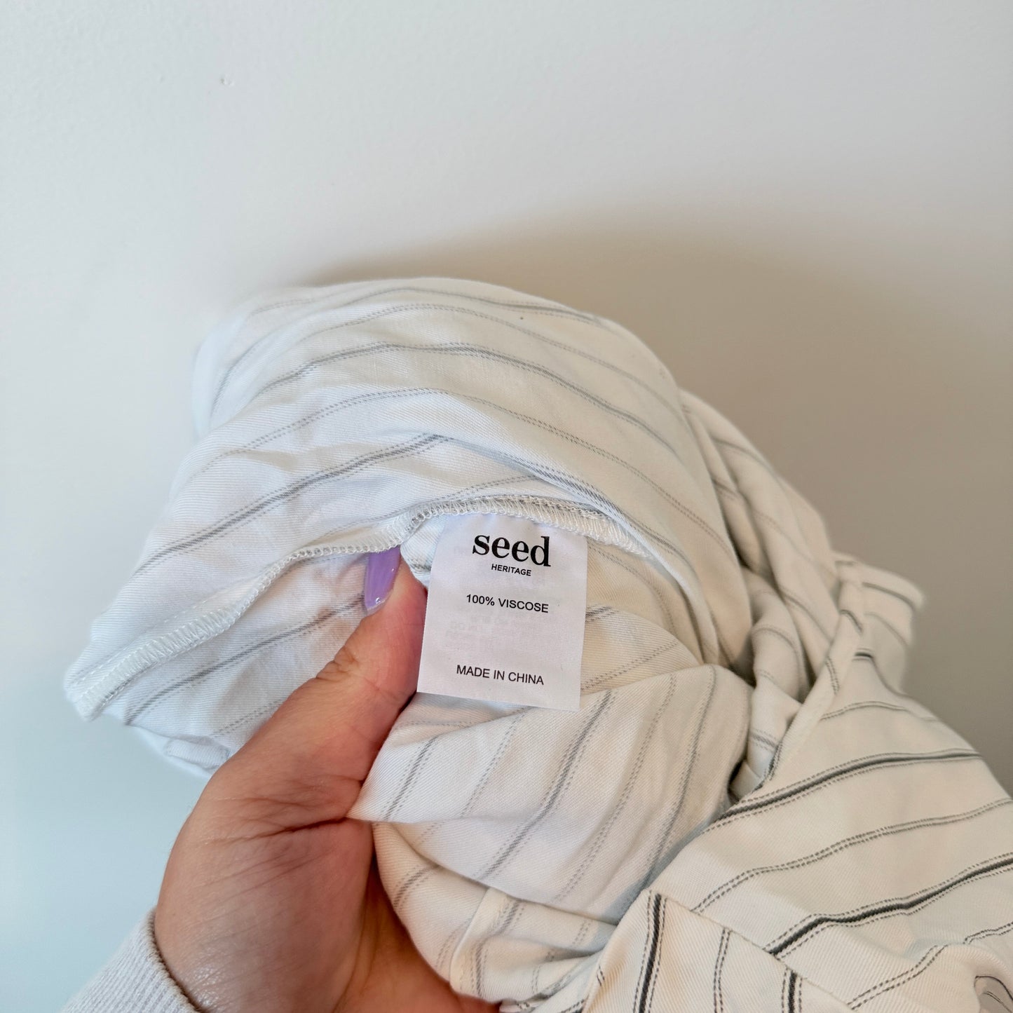 Seed Size 8 White Wrap Dress