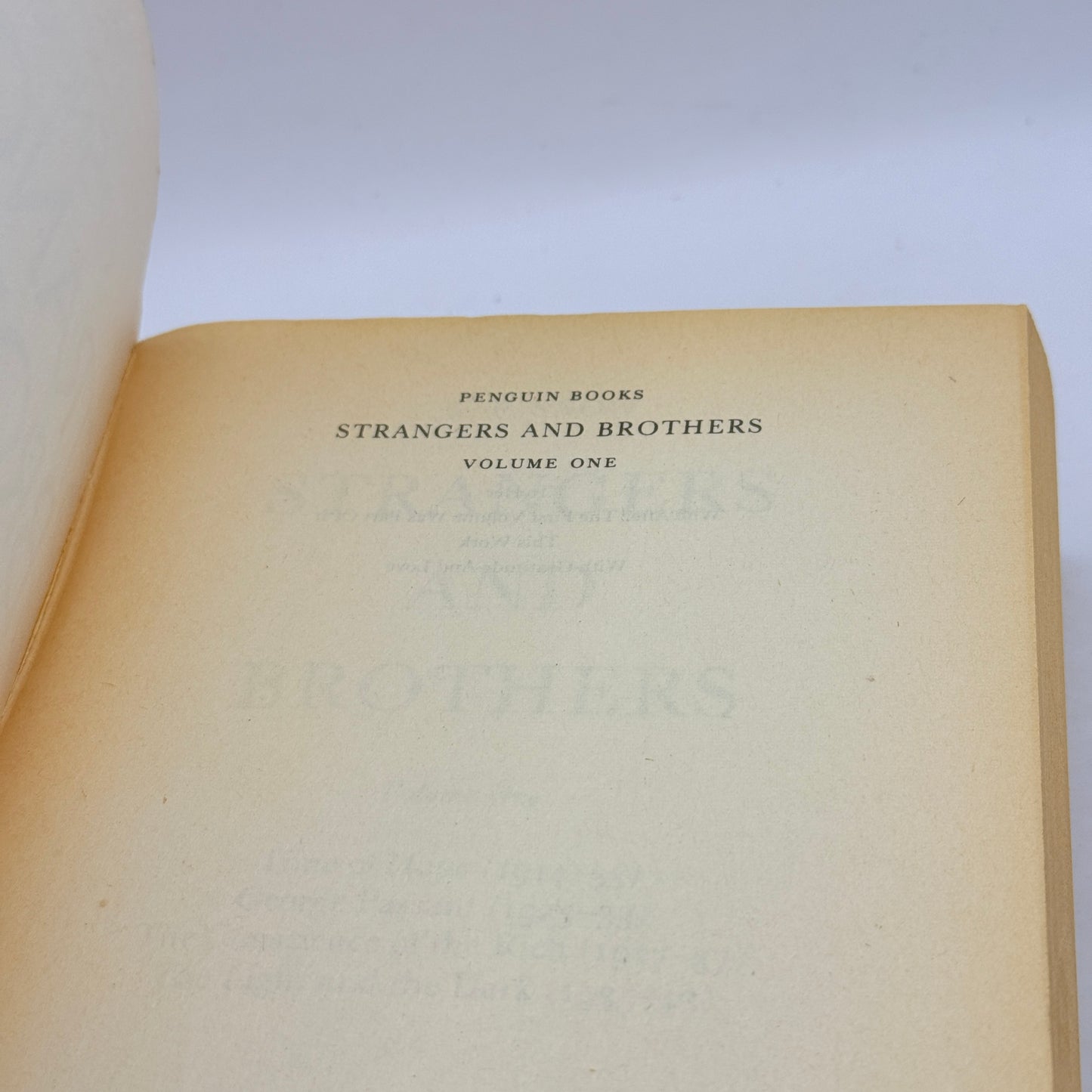Strangers & Brothers Volume 1 by C.P. Snow