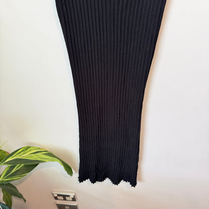 Brand Unknown Underarm 34cm Rib-Knit Dress
