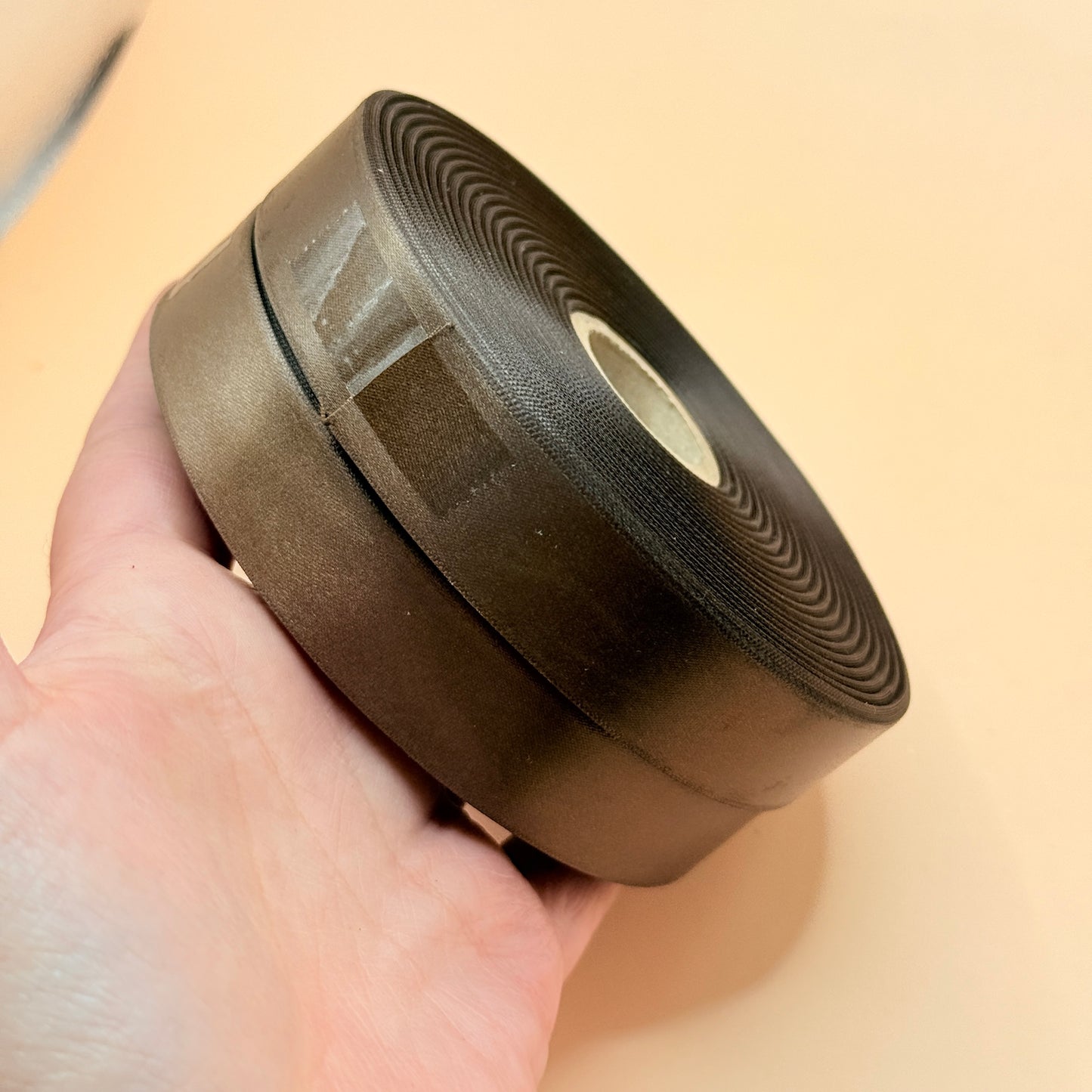 2x Brown Satin Ribbon Roll