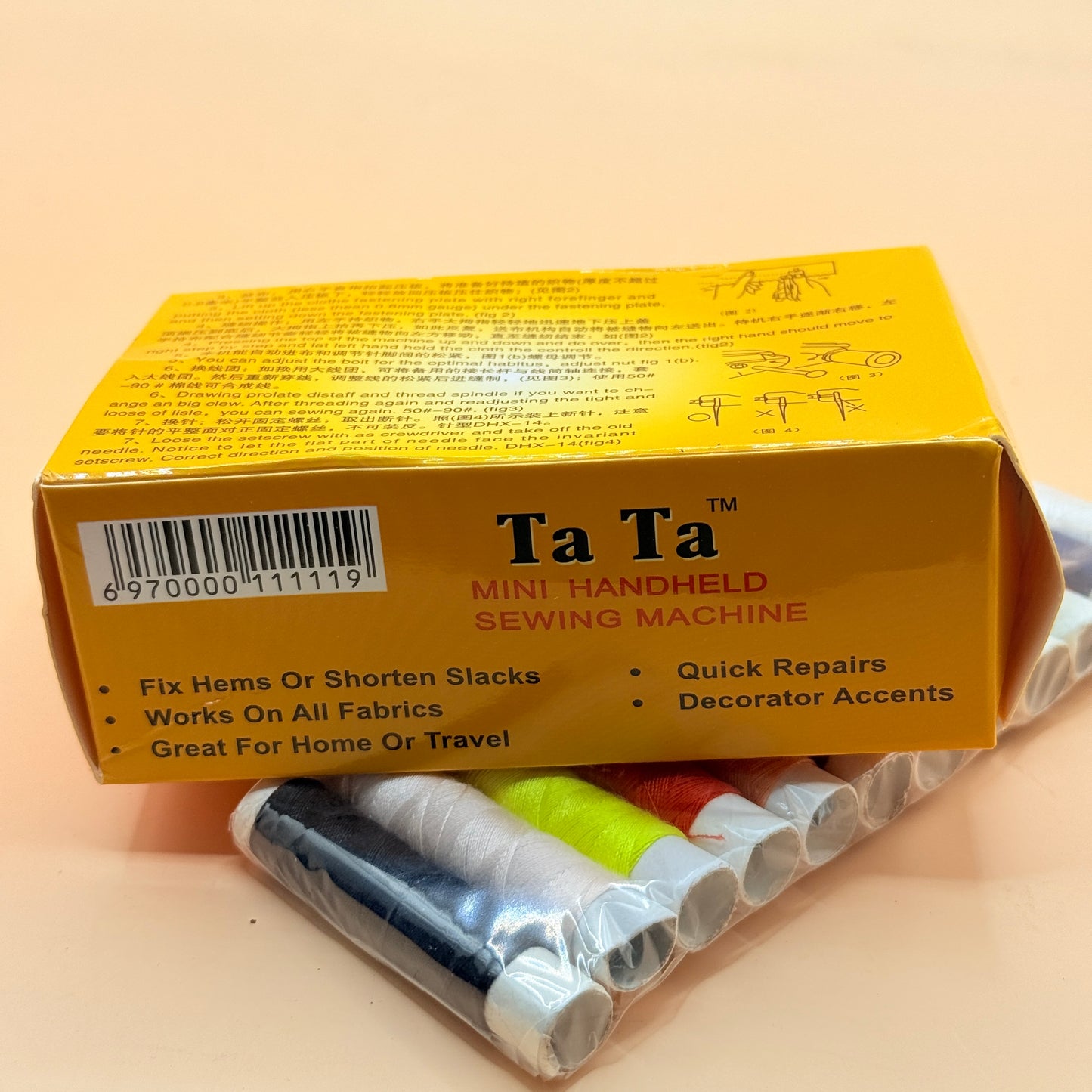 Ta Ta Mini Handheld Sewing Machine Portable Stitch Tool Kit
