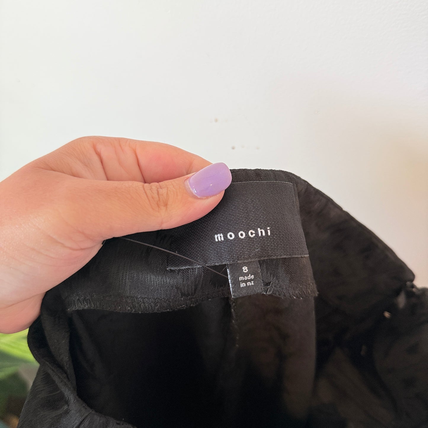 Moochi (NZ Made) Size 8 Black High-Rise Pants