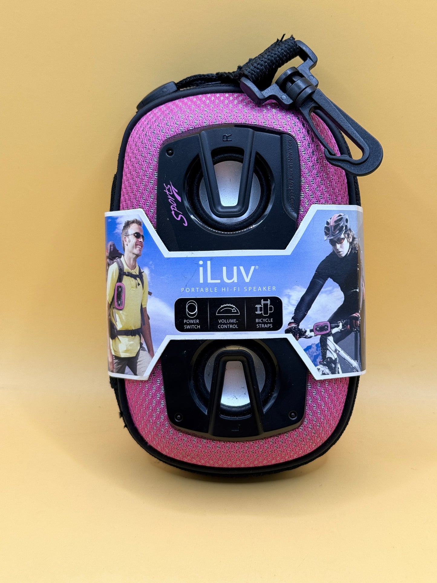 iLuv Portable Hi-Fi Speaker Sports Pink Mini Stereo Speaker