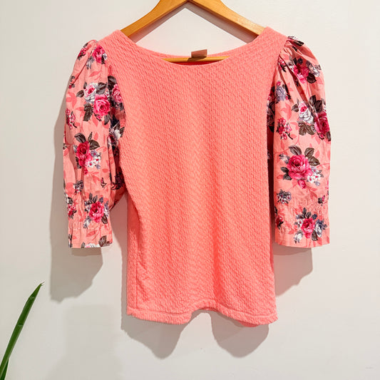 Ariana Size U/Arm to U/Arm 46cm Textured Top