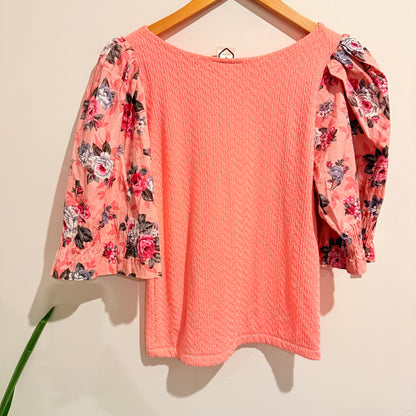 Ariana Size U/Arm to U/Arm 46cm Textured Top