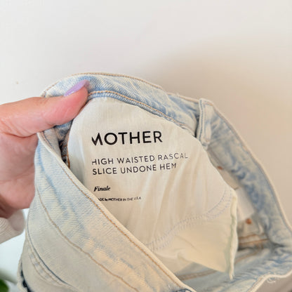 Mother Size 27 Straight Leg Light Blue Denim Jeans